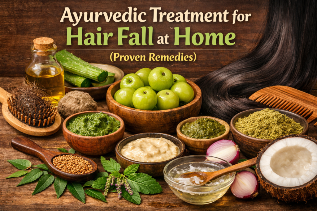 Ayurvedic Treatment for Hair Fall at Home (Proven Remedies)
