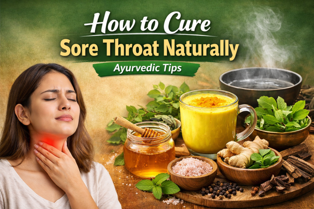How to Cure Sore Throat Naturally (Ayurvedic Tips)