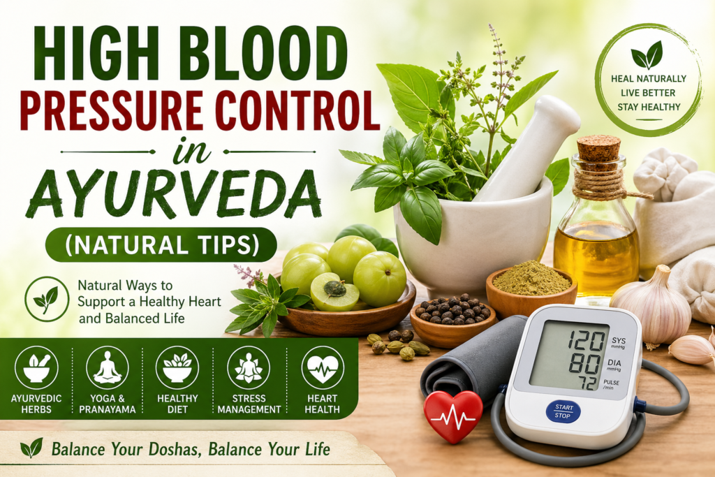 High Blood Pressure Control in Ayurveda (Natural Tips)
