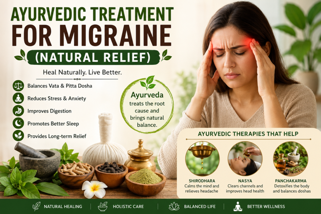 Ayurvedic Treatment for Migraine (Natural Relief)