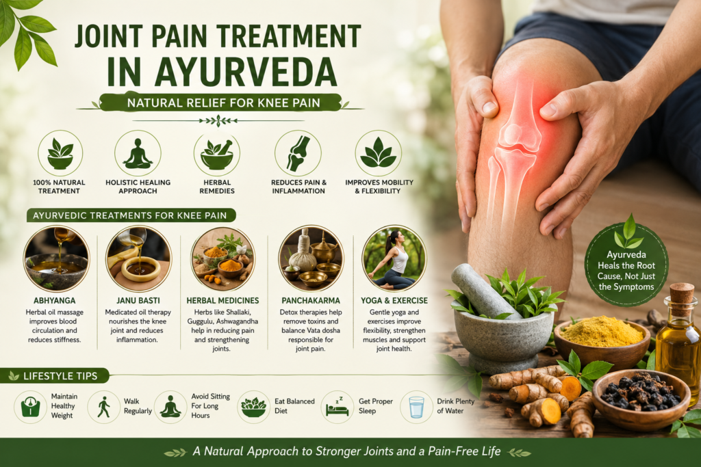 Joint Pain Treatment in Ayurveda (Knee Pain Relief) A Natural Way to Live Pain-Free